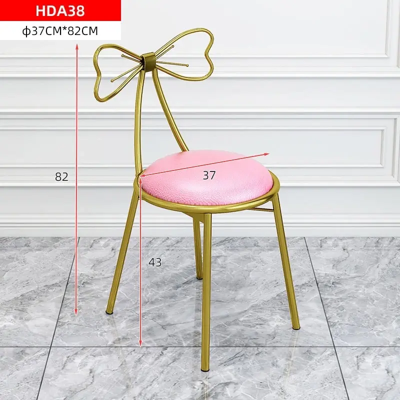 Luxe Butterfly Bow Dressing Dining Upholstered Chair