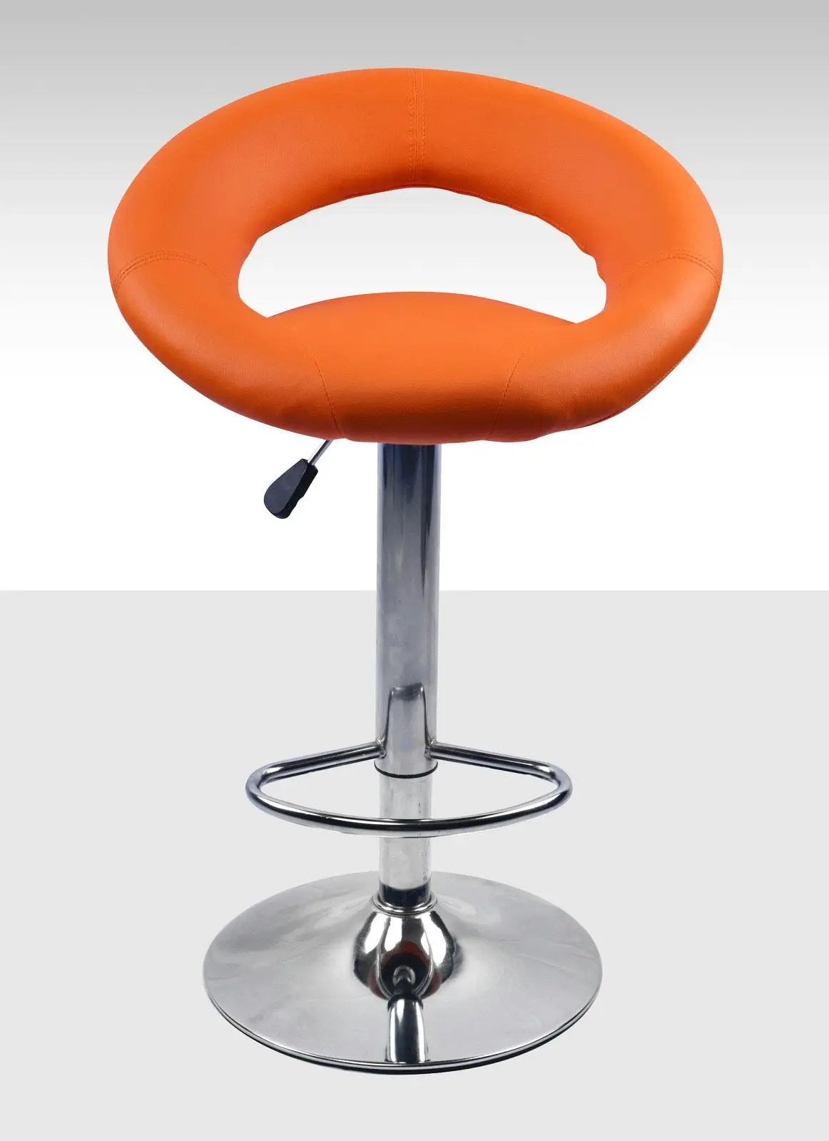 2 x Royal Designer Bar Stools Moon Chairs (Orange - Set of 2)