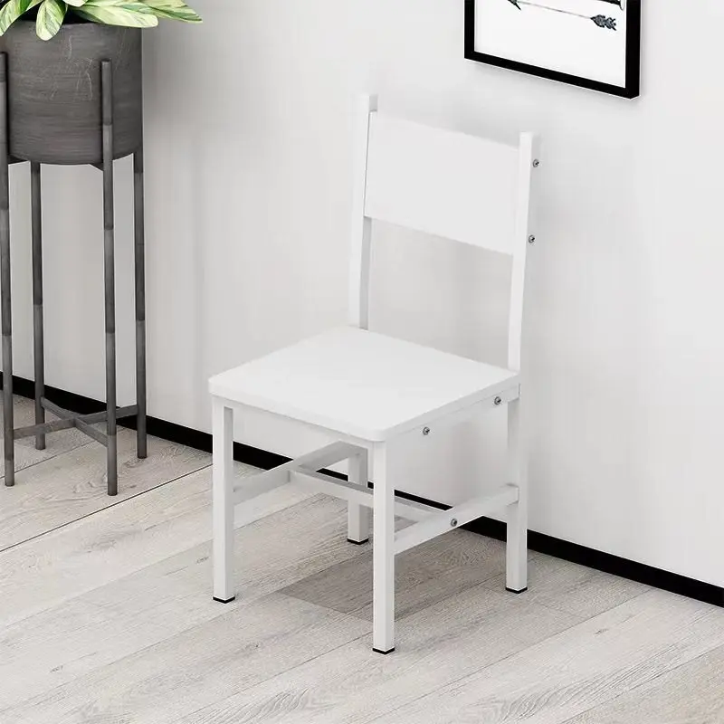 4 x Piece Set Bliss Wood & Steel Dining Chairs (White)