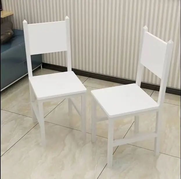 4 x Piece Set Bliss Wood & Steel Dining Chairs (White)