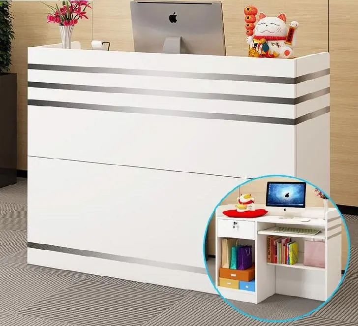 Impressions Reception Desk Counter with Shelves