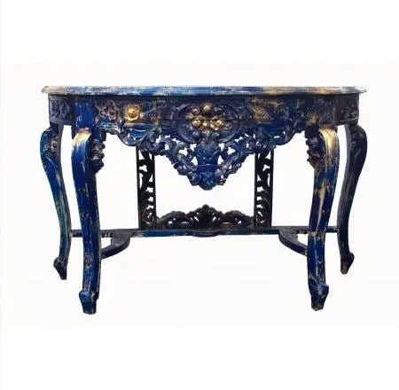 Blue Colour Carving Consoles