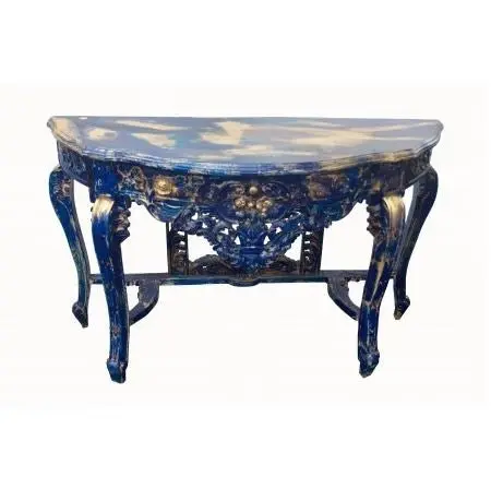 Blue Colour Carving Consoles