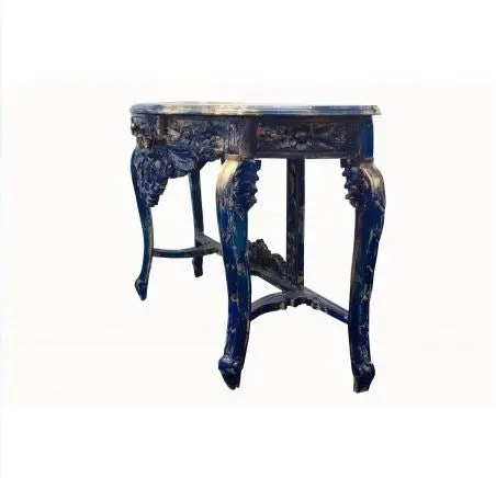 Blue Colour Carving Consoles