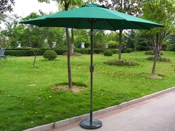 Alfresco 2.7m Steel Outdoor Garden Patio Market Umbrella (Green)