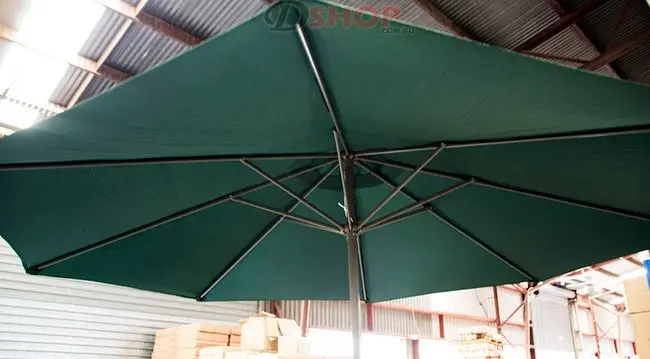 Alfresco 3m Steel Outdoor Umbrella (Green)