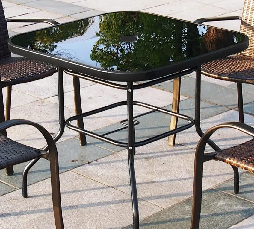 Alfresco 3 Piece Outdoor Setting (2 Rattan Chairs & Square Table)