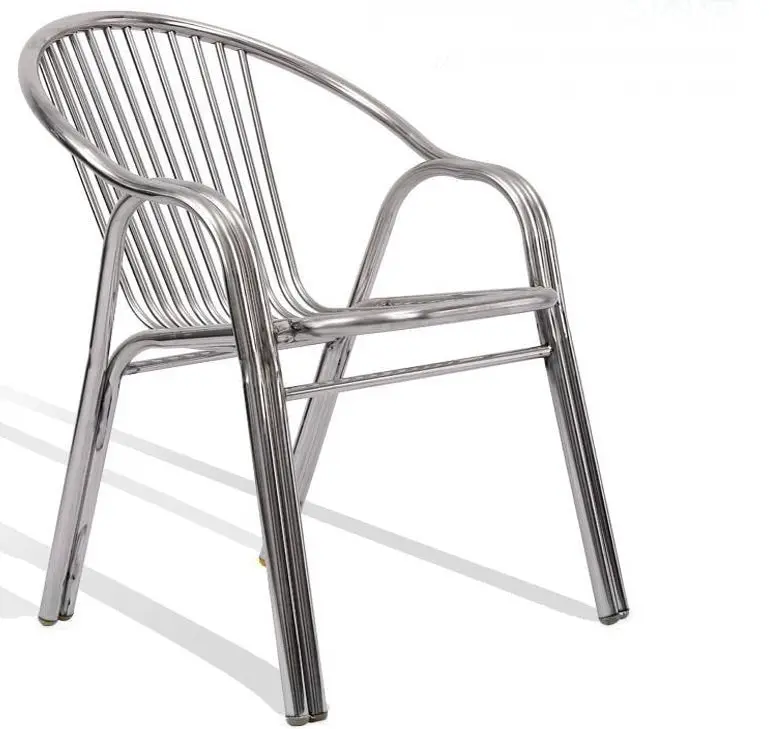 Set of 2 Superb Full 304 Stainless Steel Chairs