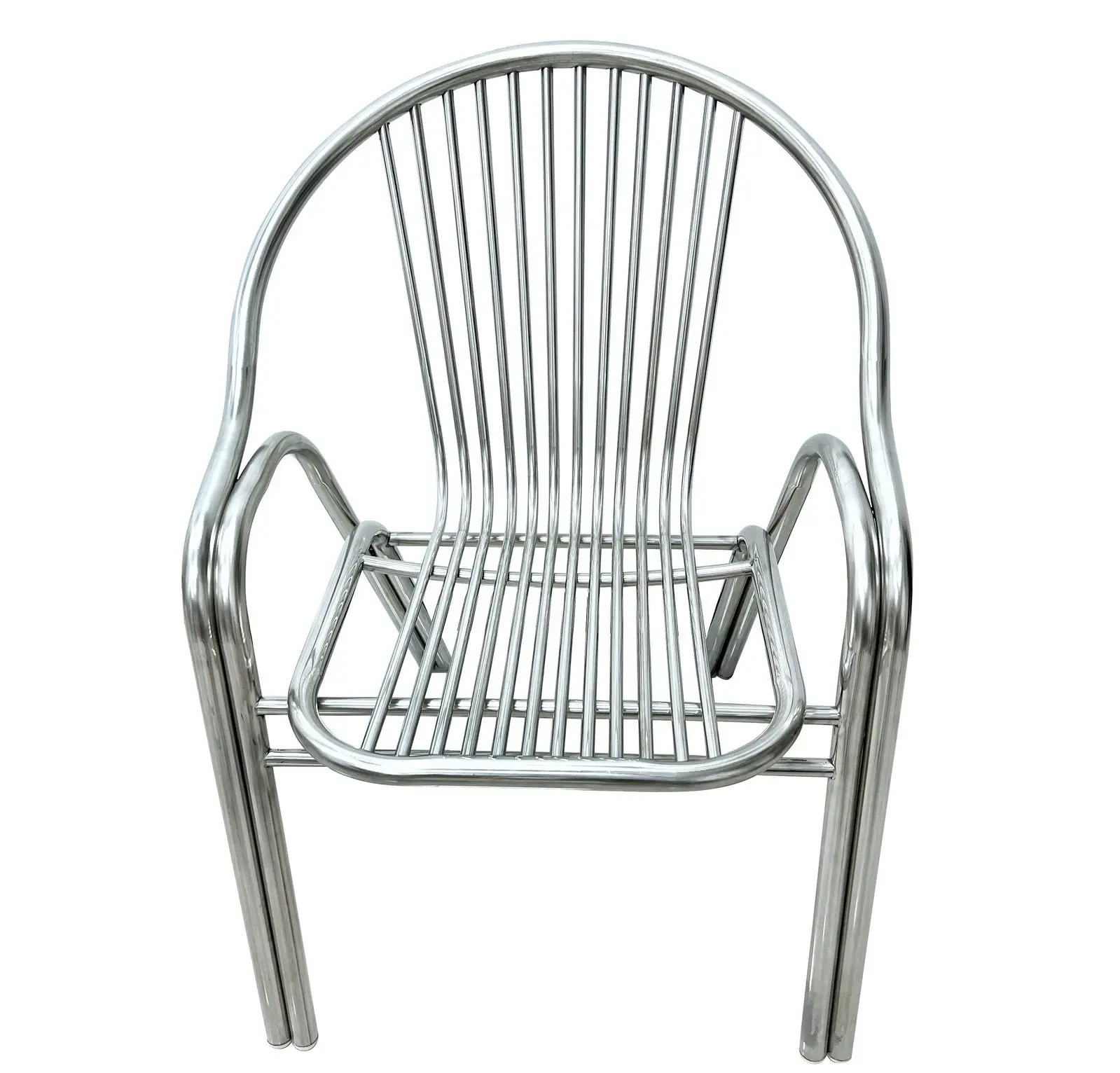 Set of 2 Superb Full 304 Stainless Steel Chairs