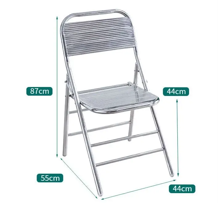 Set of 2 Superb Full 304 Stainless Steel Folding Chairs