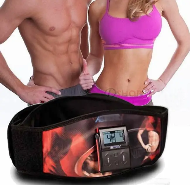 Ab Gym Belt Electronic Abdominal Fitness Tronic Fat Burning Work Out Program