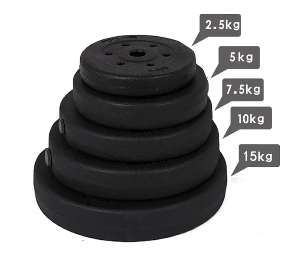 2 x 15kg Barbell Weight Plates Set 30kg Weights