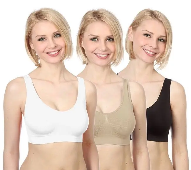 3 x Pack Seamless Sports Bras