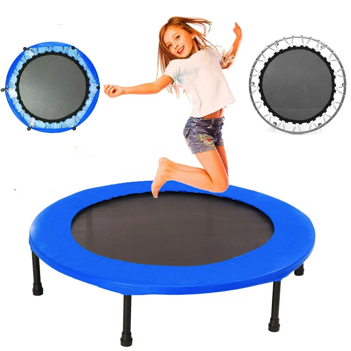 40" Mini Trampoline Home Fitness Gym (Blue)