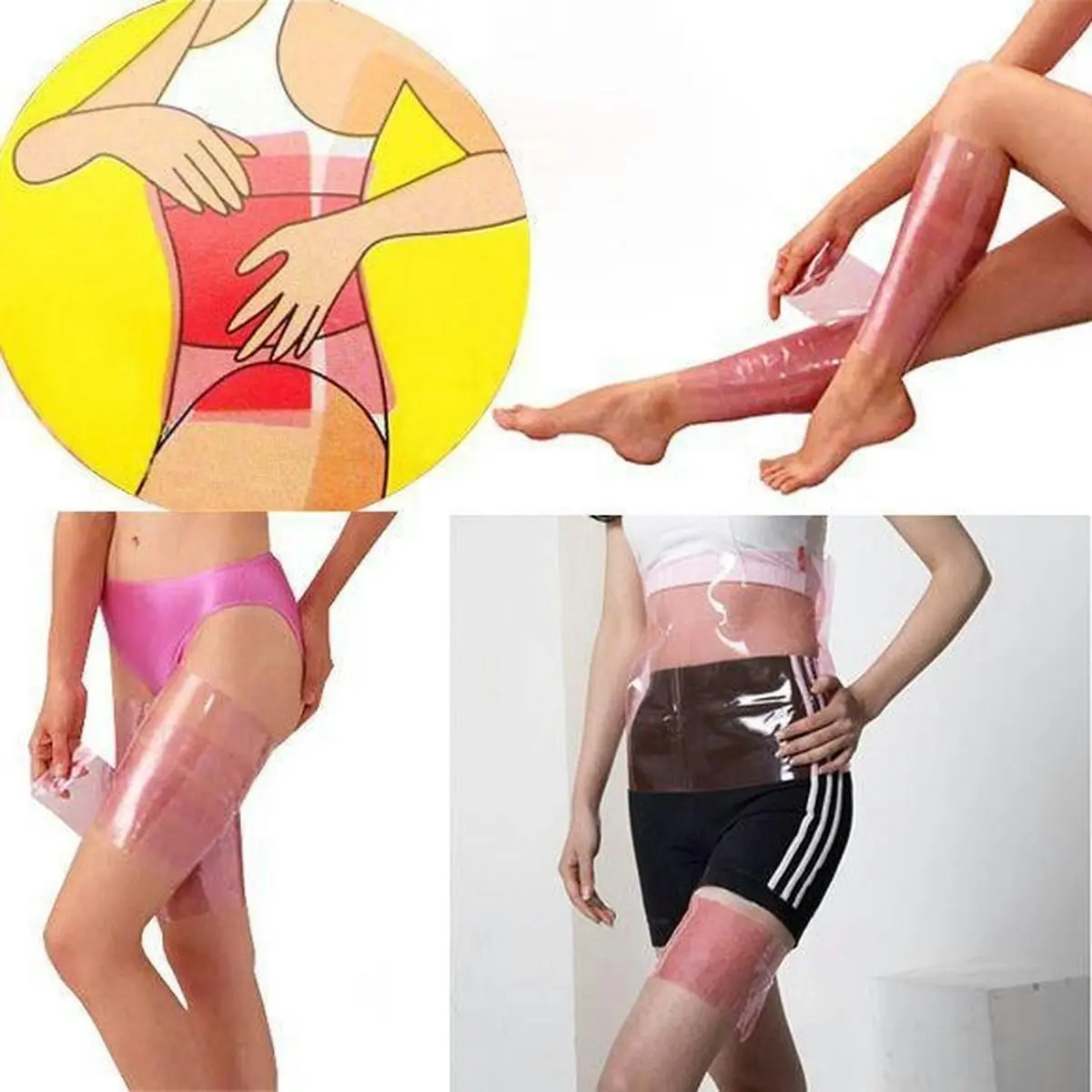 Sauna Slimming Belt Thigh Wraps Leg Shaper Sweat Burn Cellulite Fat Weight Loss