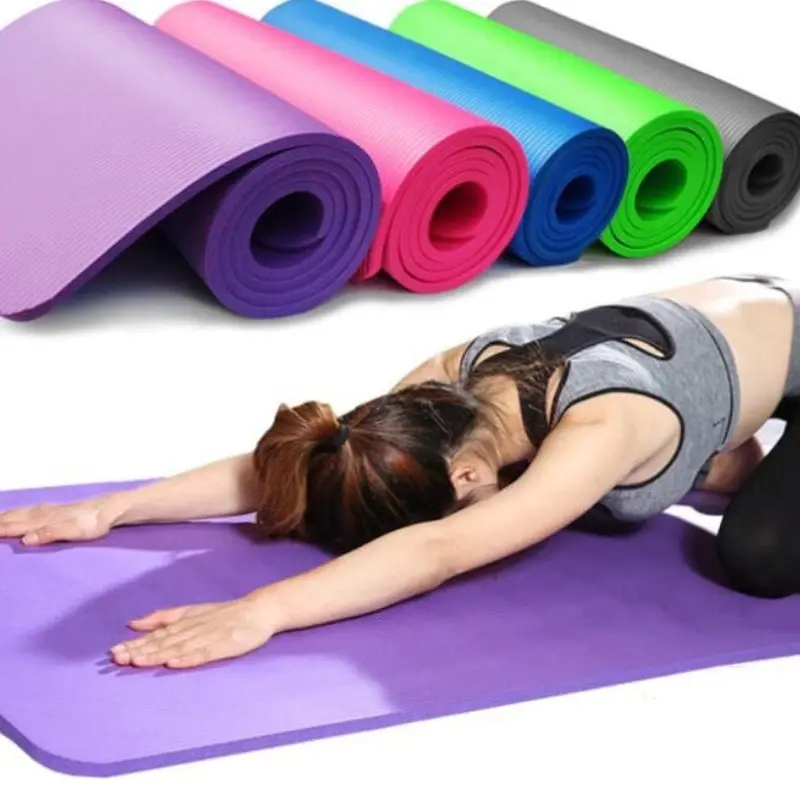 Health and Fitness Extra Thick Yoga Mat 8mm (Black)