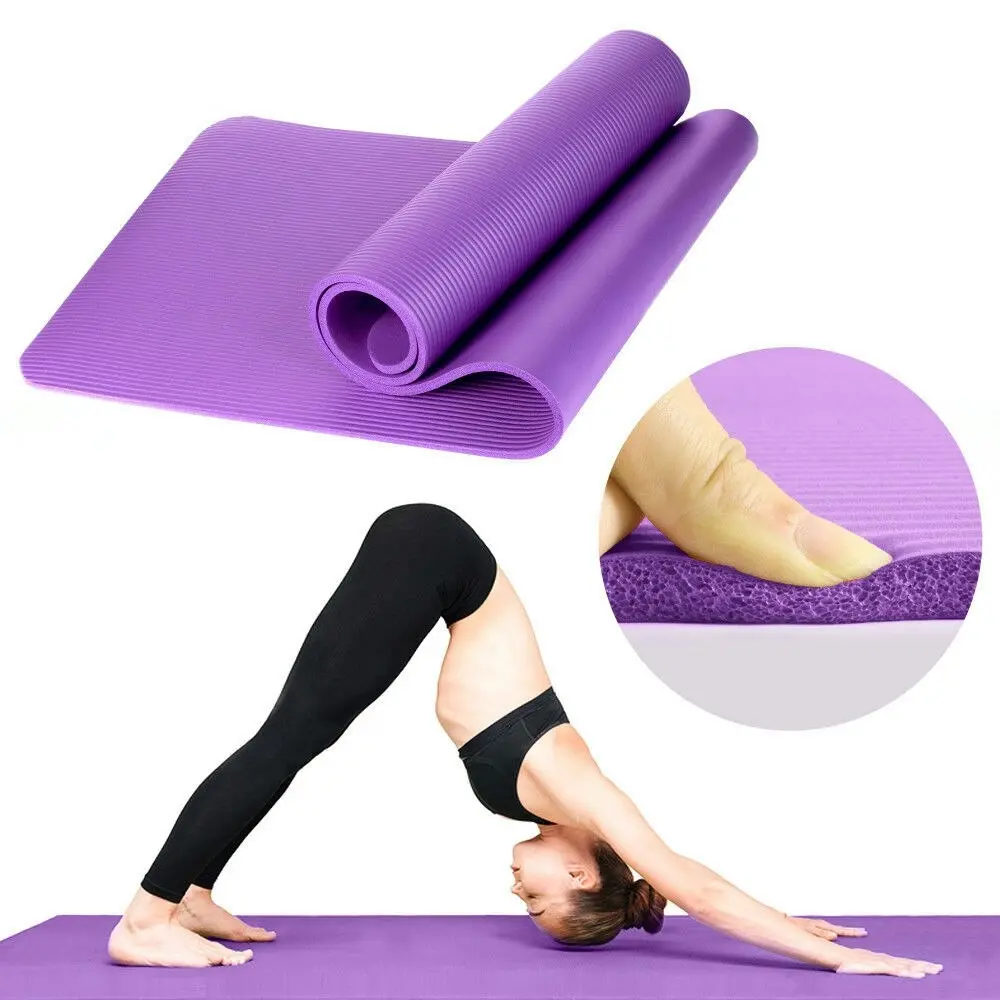 Health and Fitness Extra Thick Yoga Mat 8mm (Grey)