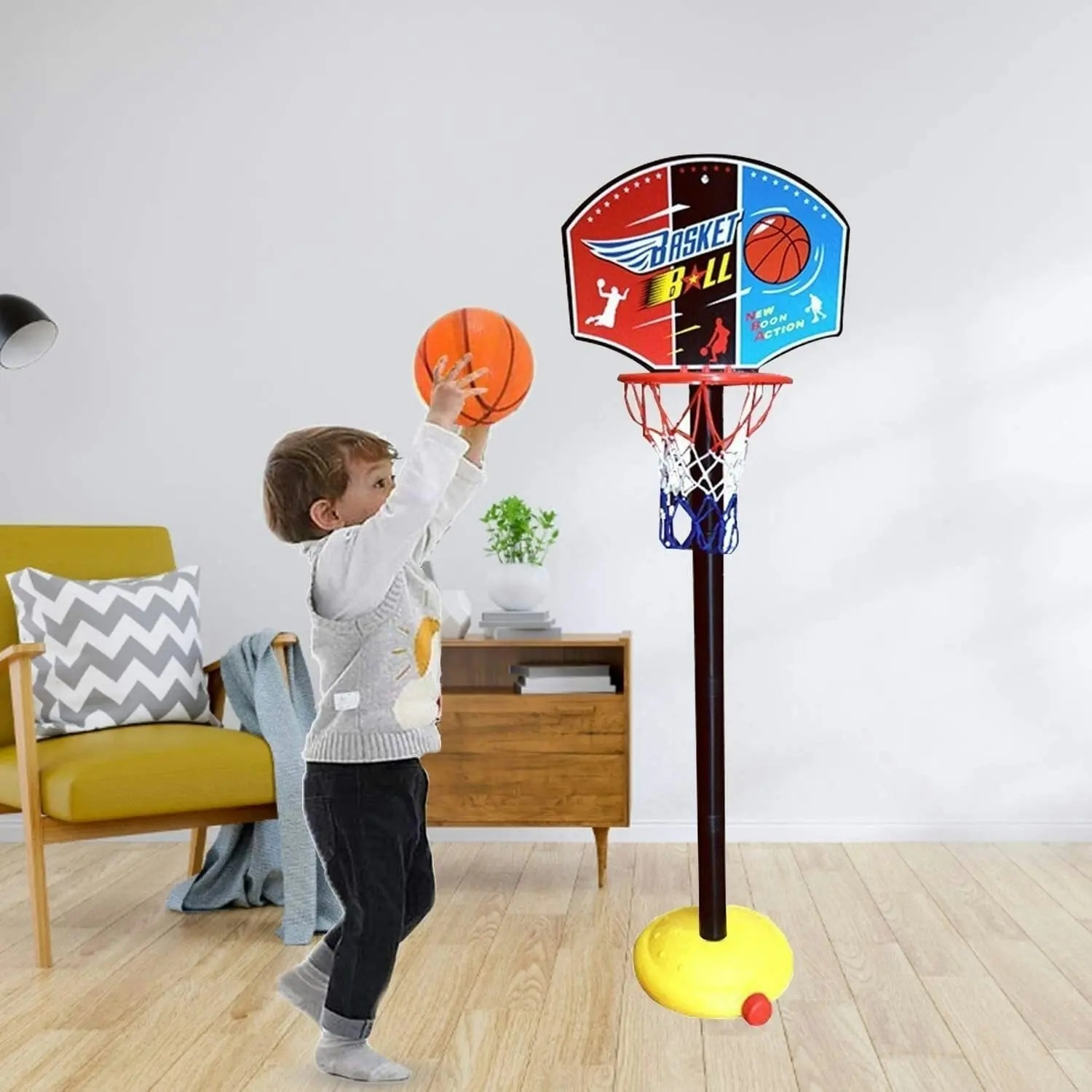 Portable Mini Toddler Kids Basketball Stand Kit