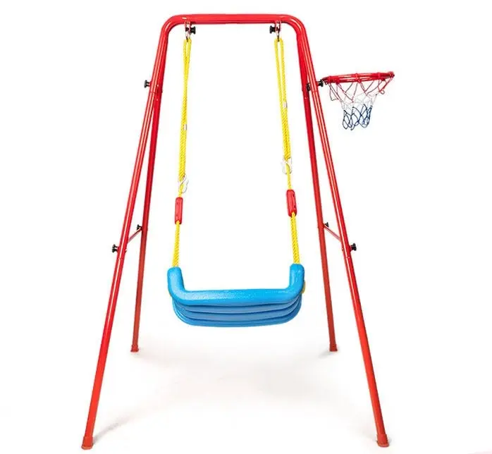 Kids 2 In 1 Swing and Basketball Set