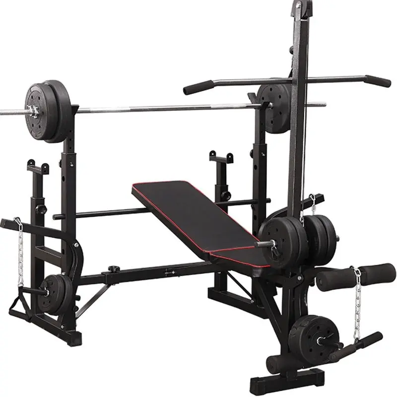 Fitplus Heavy Duty 7-in-1 Multi-Station Weight Bench Press Pull Down Home Gym