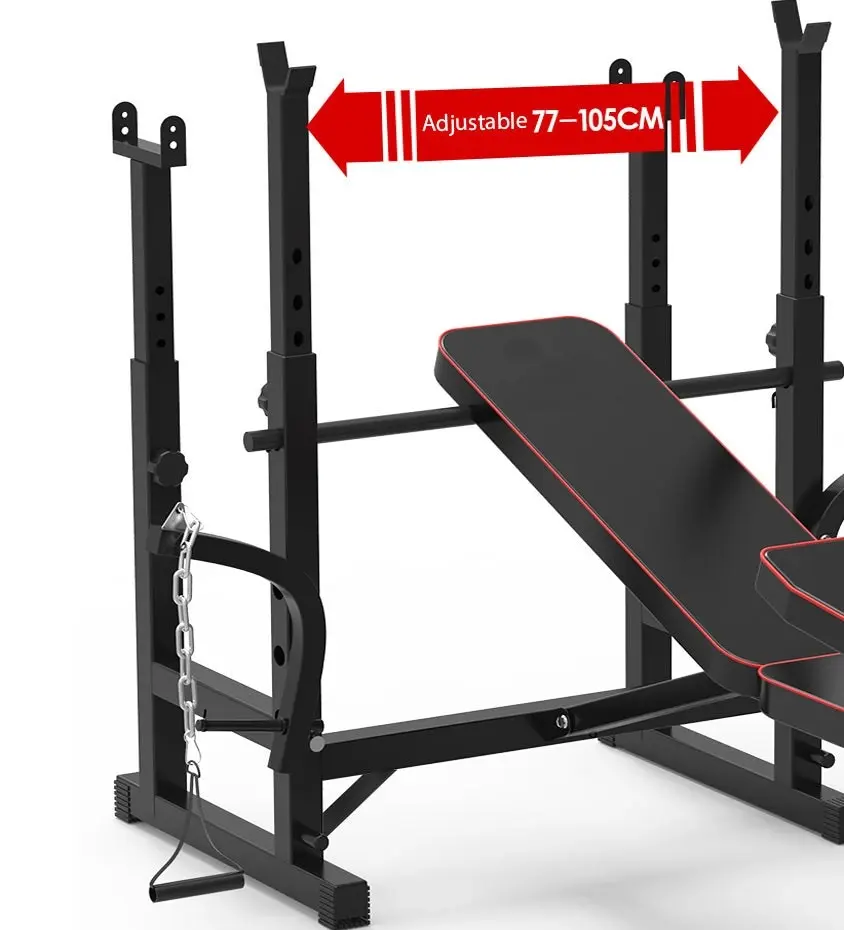 Fitplus Heavy Duty 7-in-1 Multi-Station Weight Bench Press Pull Down Home Gym