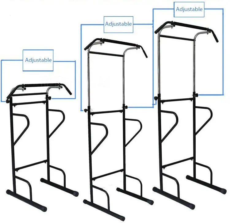 Adjustable Power Tower Dip Bar Pull Up Stand Fitness Station