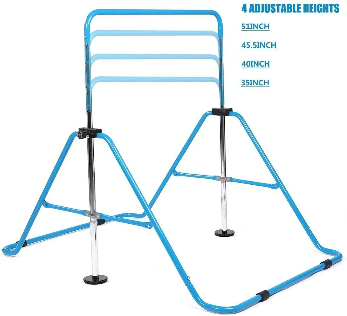 Gymnastics Training Bar Kids Gym Adjustable Horizontal Pull Up Station