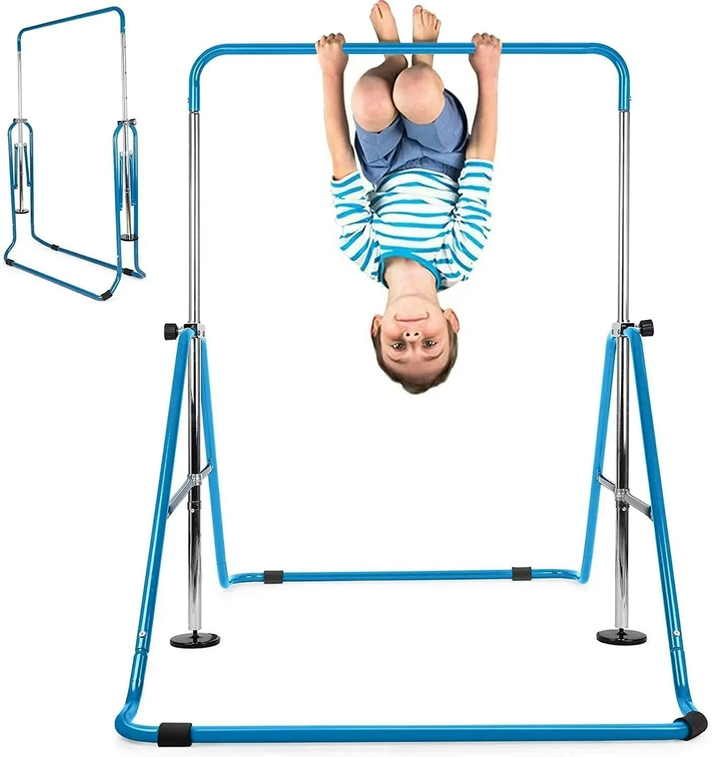 Gymnastics Training Bar Kids Gym Adjustable Horizontal Pull Up Station