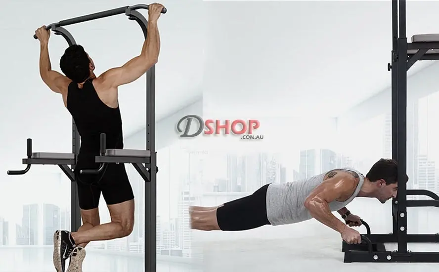 Power Tower Dip Bar Pull Up Stand Fitness Station