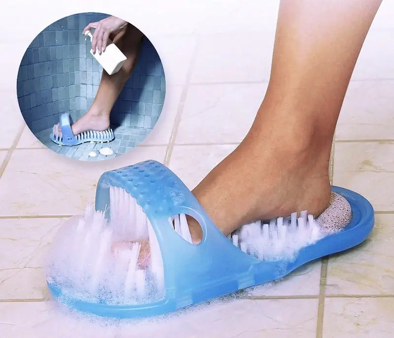 Magic Easy Exfoliating Foot Massage Slipper Cleaner Scrubber Exfoliates Feet in Shower Spa