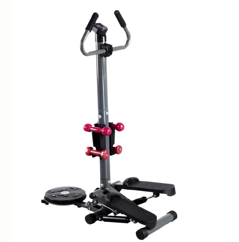 3 in 1 Health and Fitness Twist Stepper with Handle Bar, Twister & Dumbbells