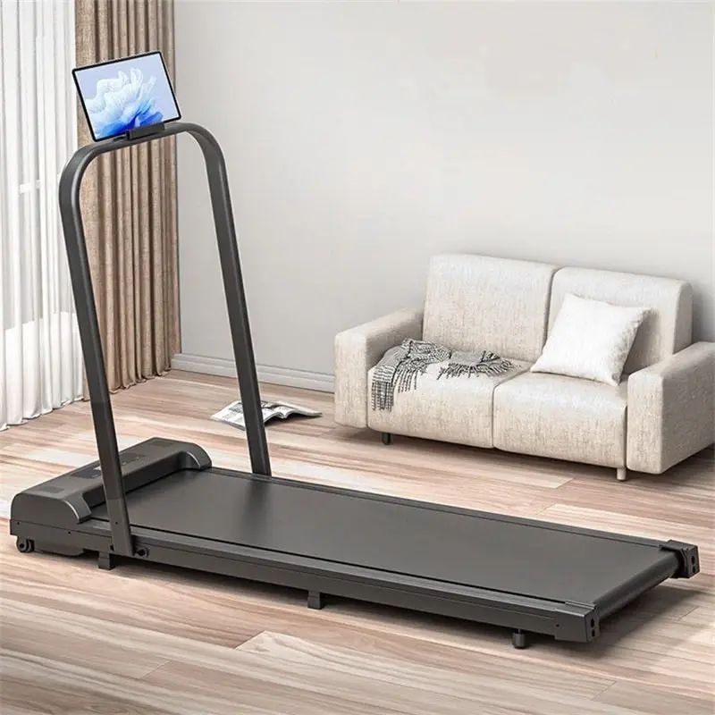 2-in-1 Fitness Foldable Electric Treadmill Space-Saving Machine Walking Running Pad