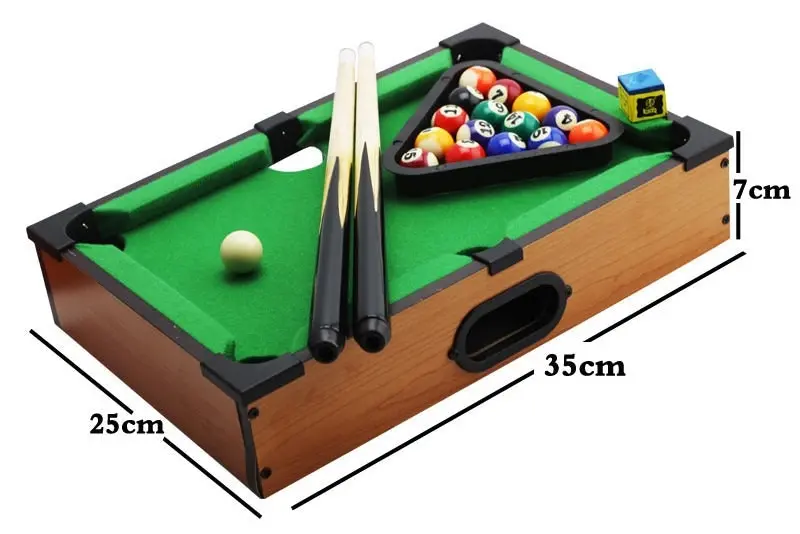 Mini Wooden Pool Table Billiard Game Set