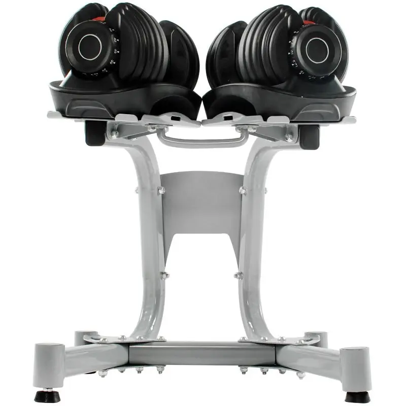 Adjustable Dumbbell Weights Set with Stand - 48kg