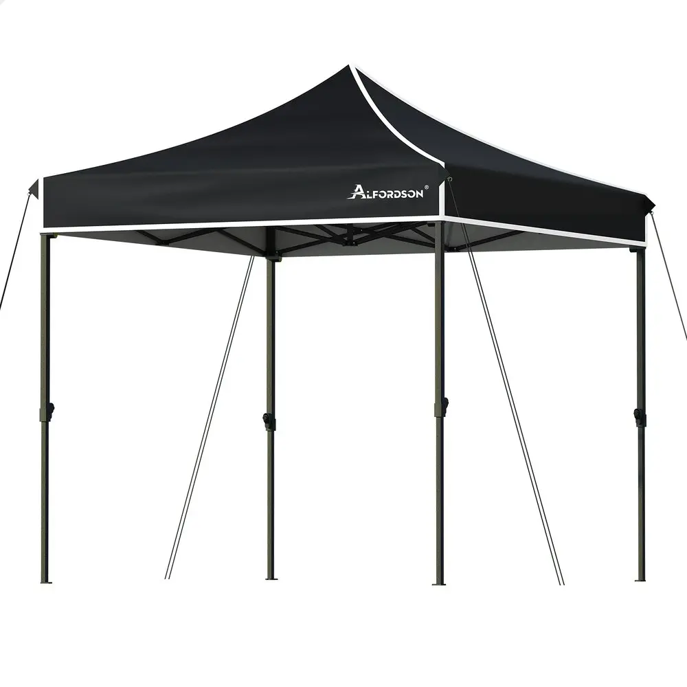 Alfordson Gazebo 3x3 Pop Up Tent Wedding Canopy Black