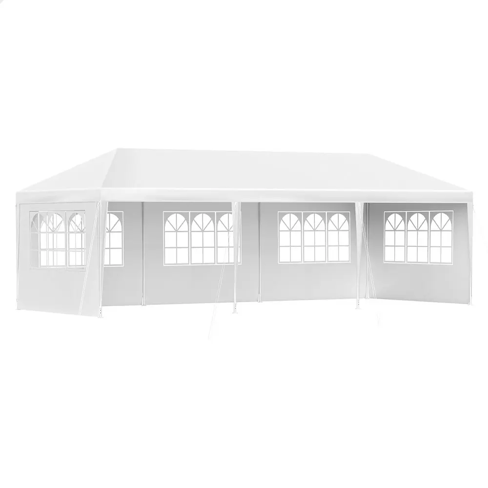 Alfordson Gazebo 3x9 Outdoor Marquee Party Tent Camping Portable Side Wall White