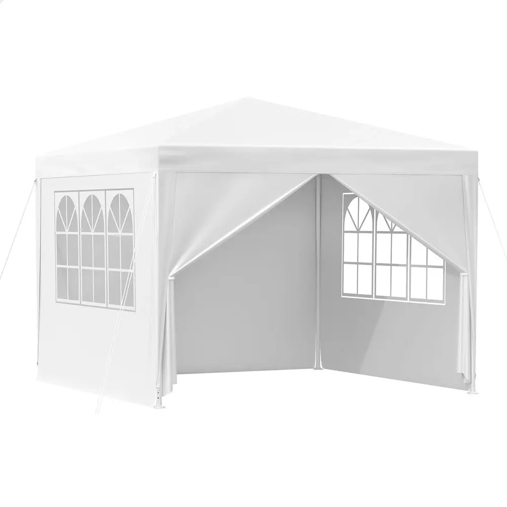 Alfordson Gazebo 3x3 Outdoor Wedding Party Tent Camping Portable Side Wall White