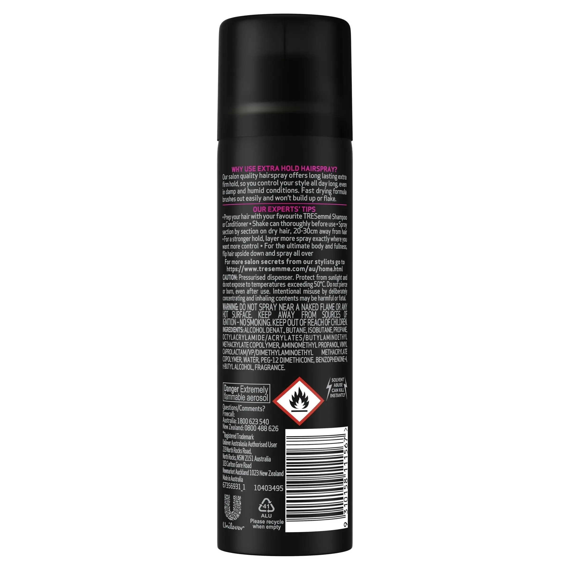 Tresemme Salon Finish Extra Hold Hairspray 75g