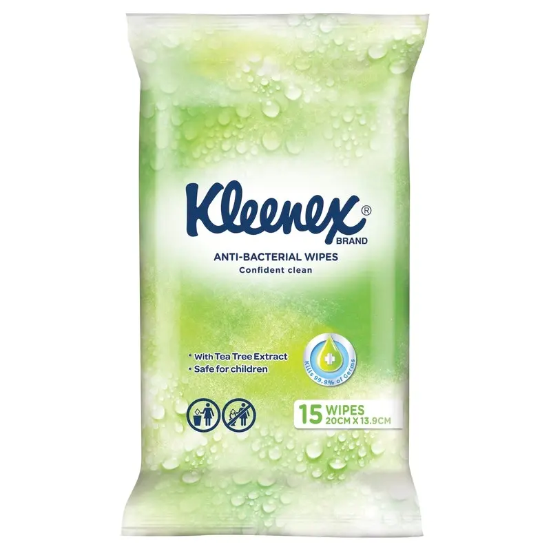 Kleenex Anti-Bacterial Wipes 15 Pack