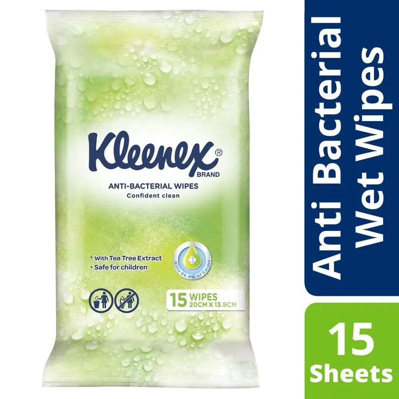 Kleenex Anti-Bacterial Wipes 15 Pack