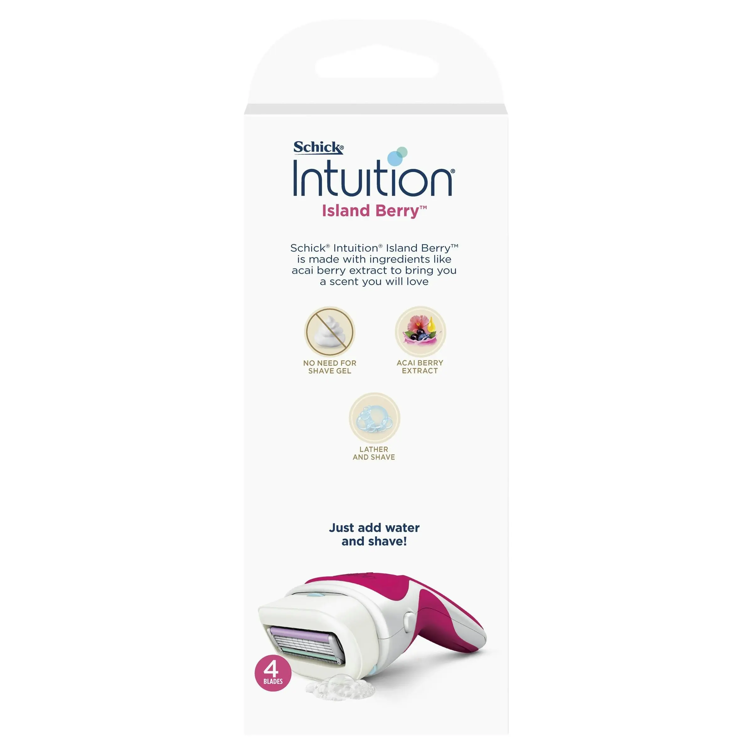 Schick Intuition Island Berry Razor Kit 2pk