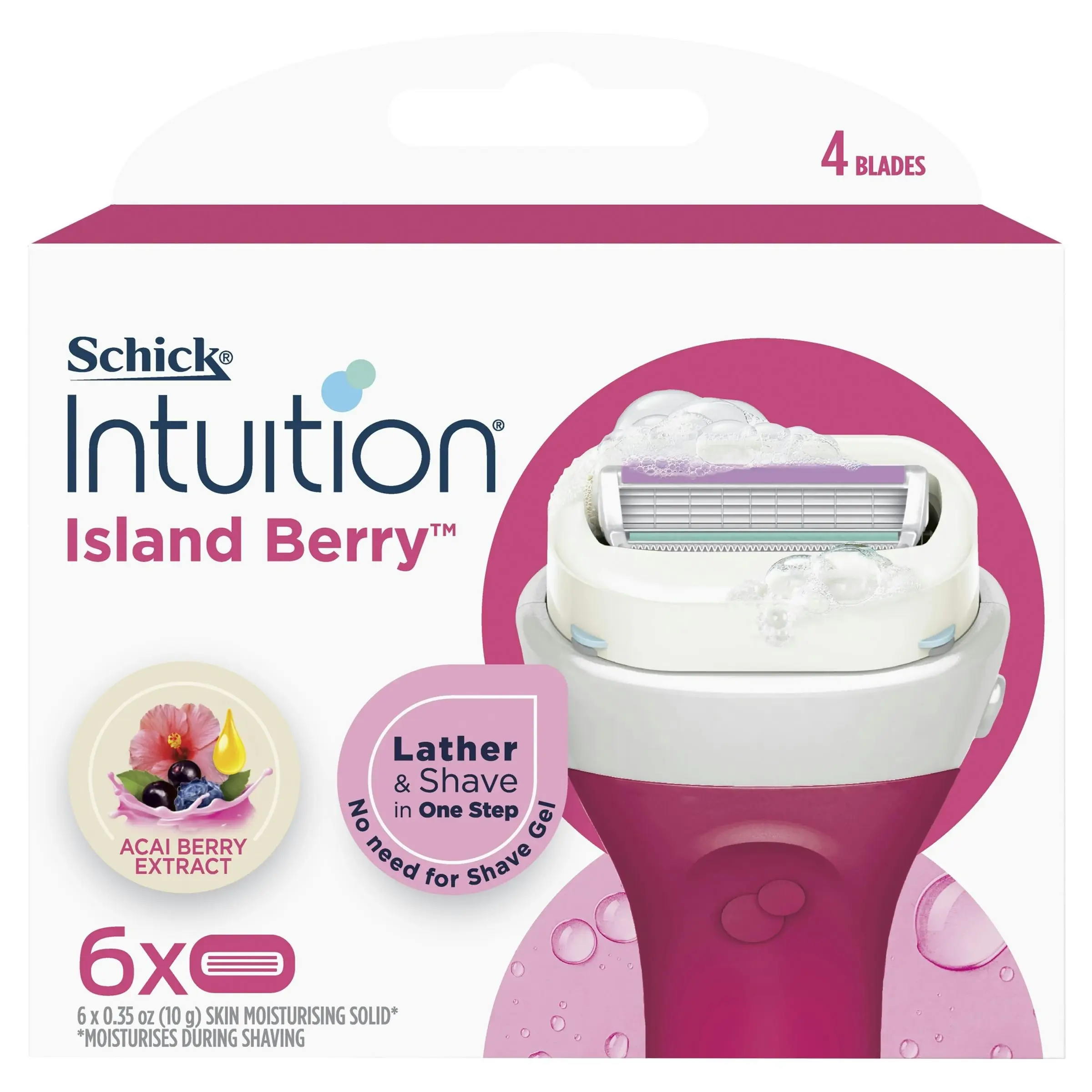 Schick Intuition Island Berry Refills 6pk