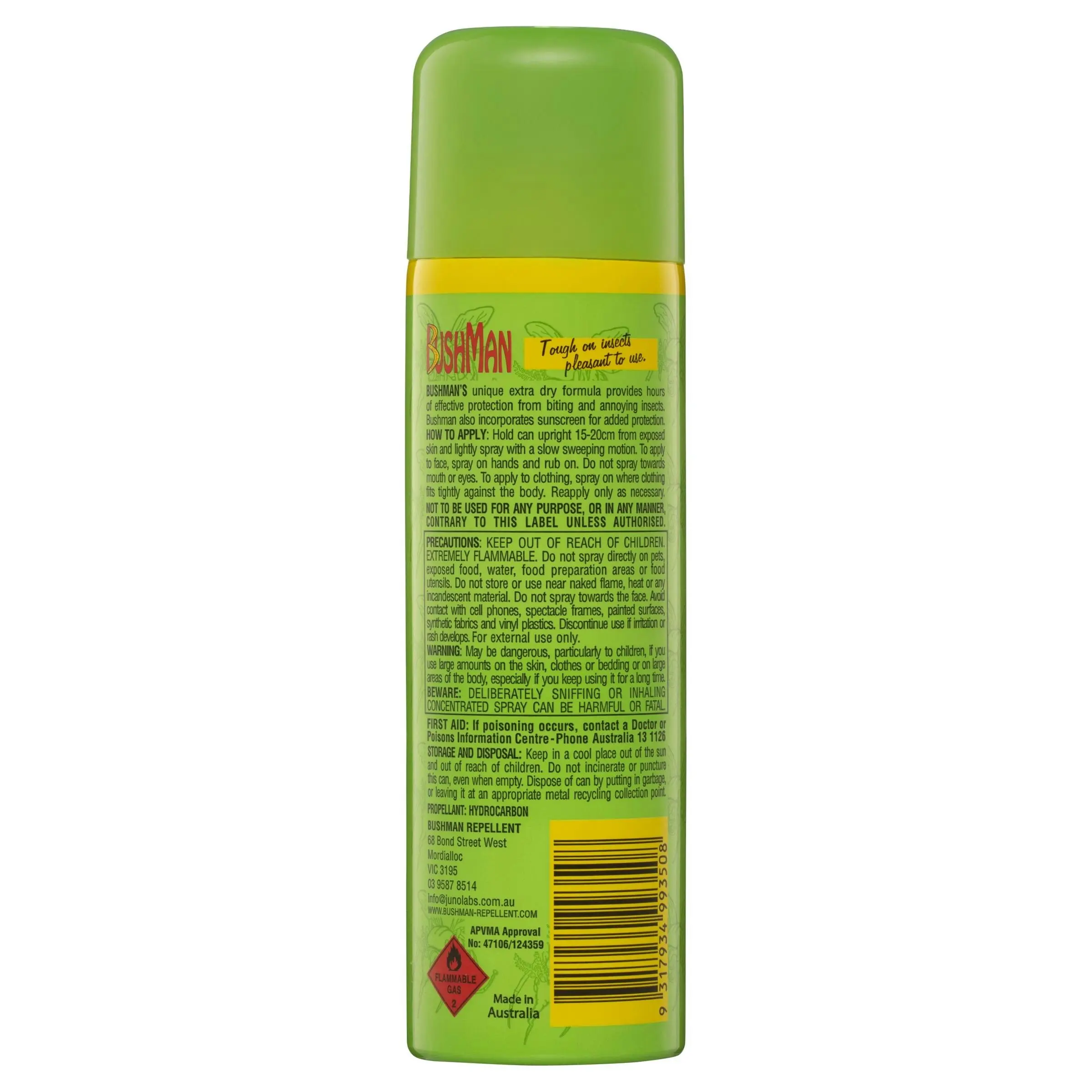 Bushman Plus Insect Repellant Aerosol 350g