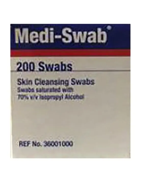 Medi-Swab Alcohol Wipes 200 Pack