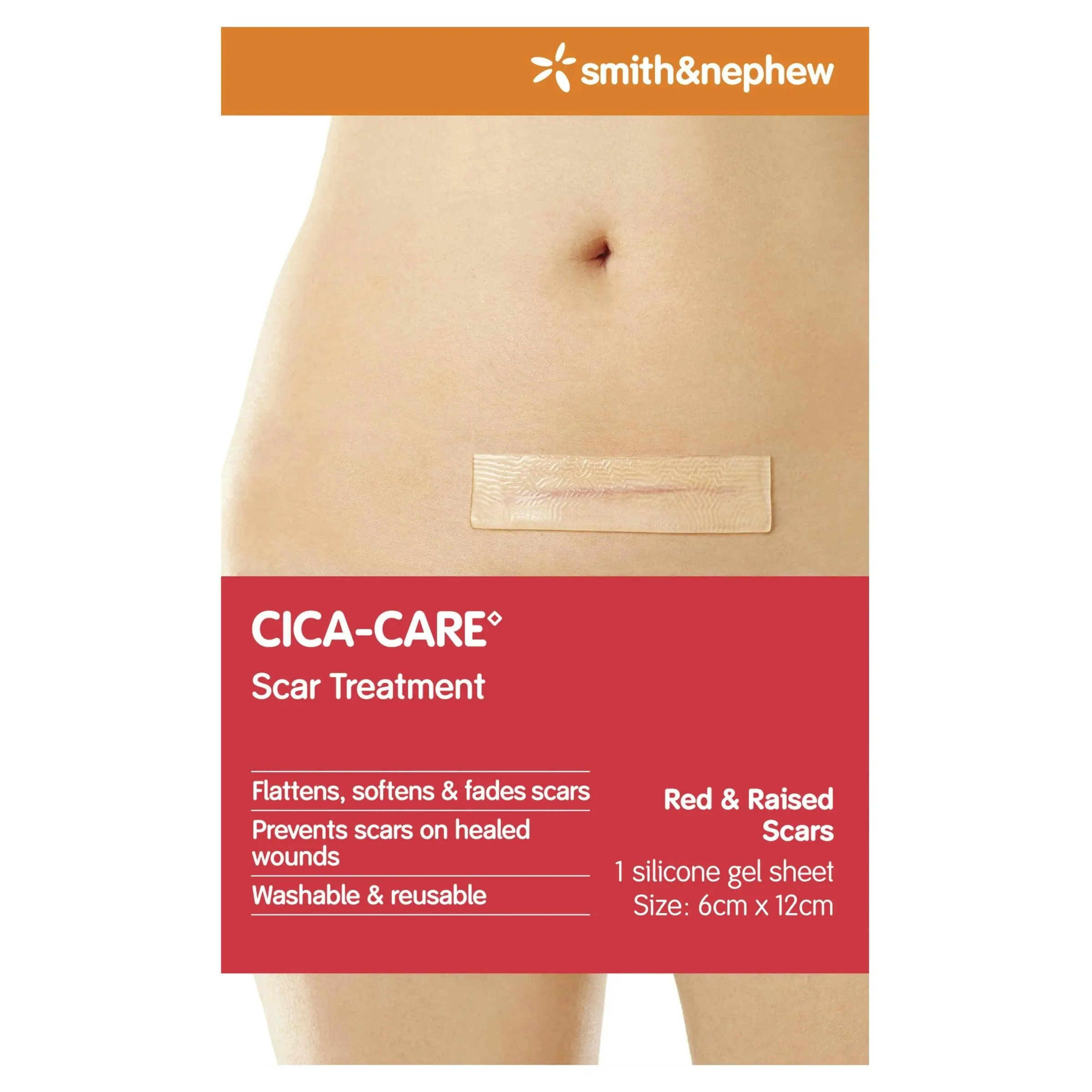 Cica-Care Scar Treatment Gel Sheet 12cm x 6cm 1 Pack