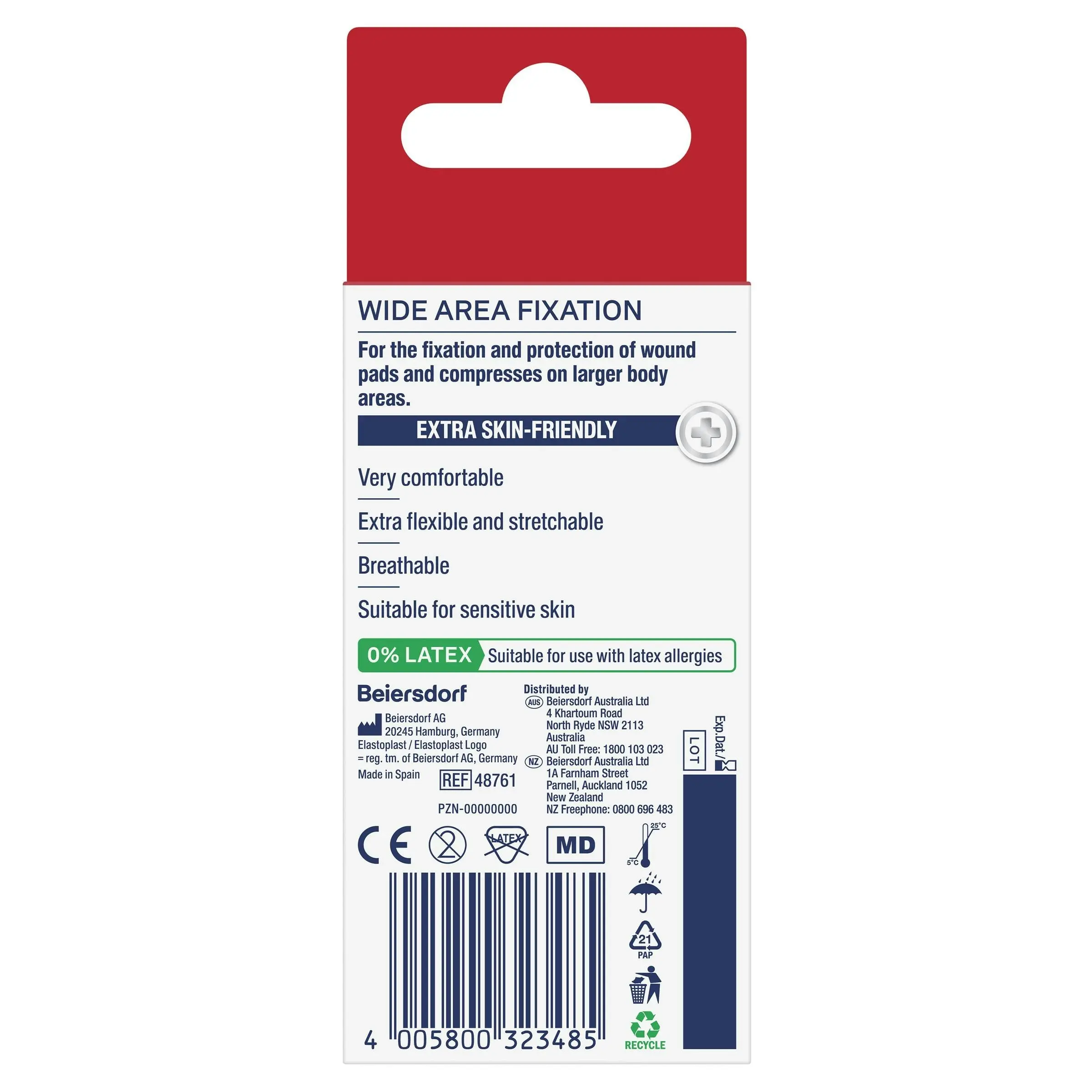 Elastoplast Sensitive Wide Area Fixation Tape 1m x 10cm