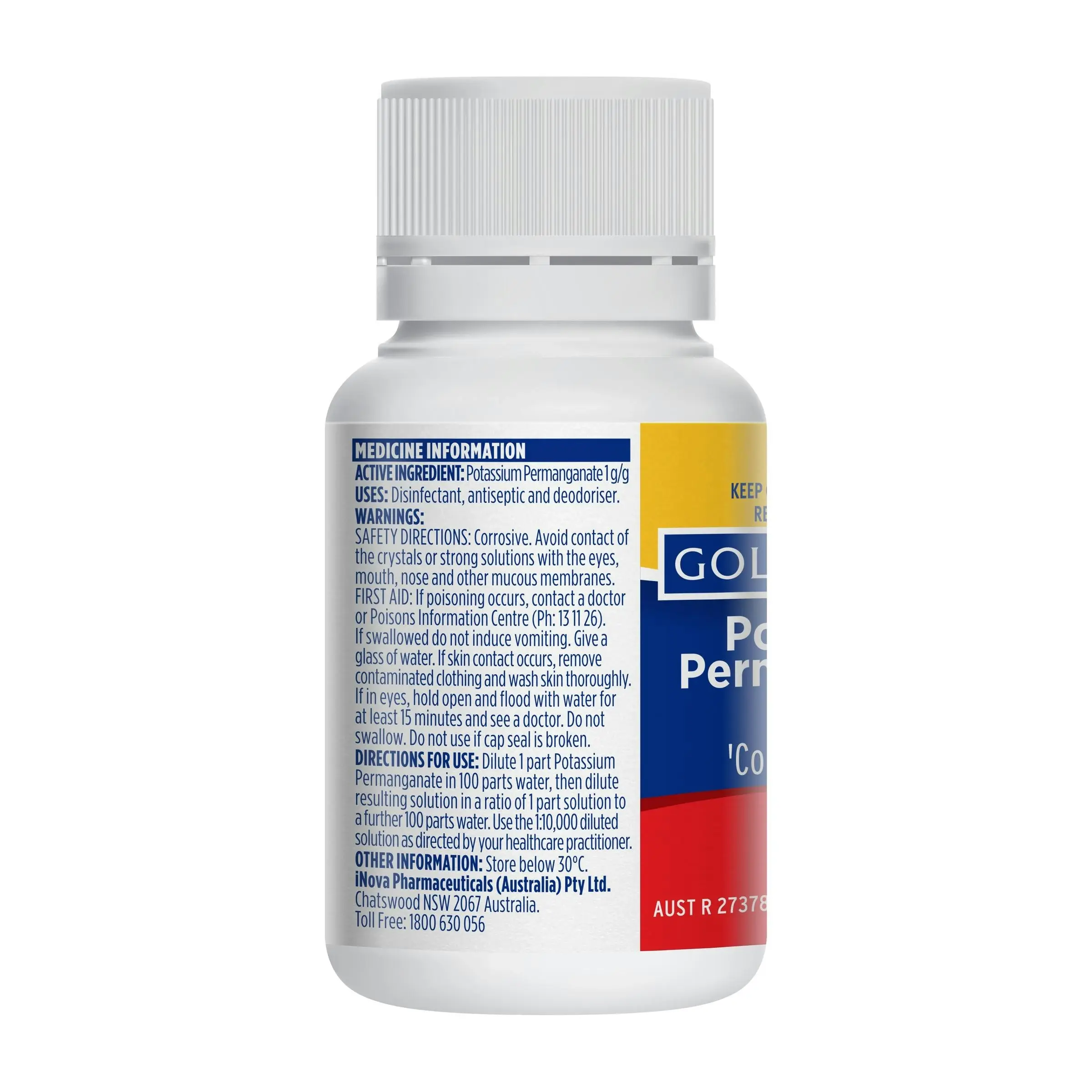 Gold Cross Potassium Permanganate 50g