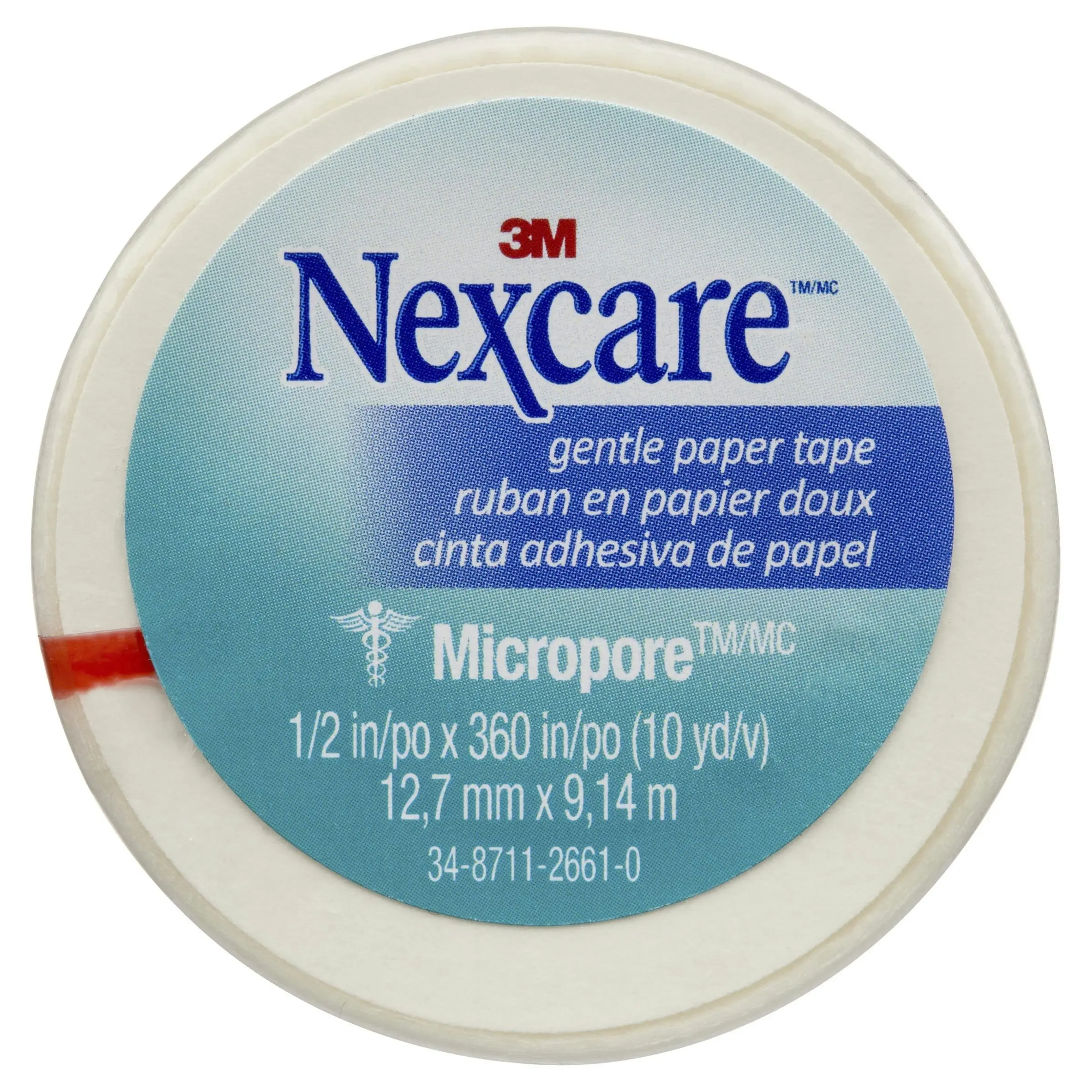 Nexcare Micropore Gentle Paper Tape White 12.7mm x 9.14m