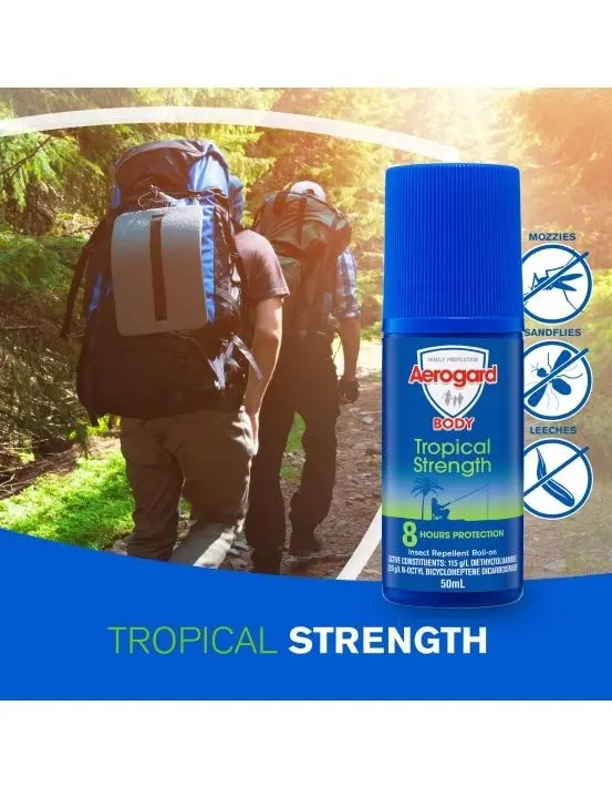 Aerogard Tropical Strength Insect Repellent Roll On 50ml