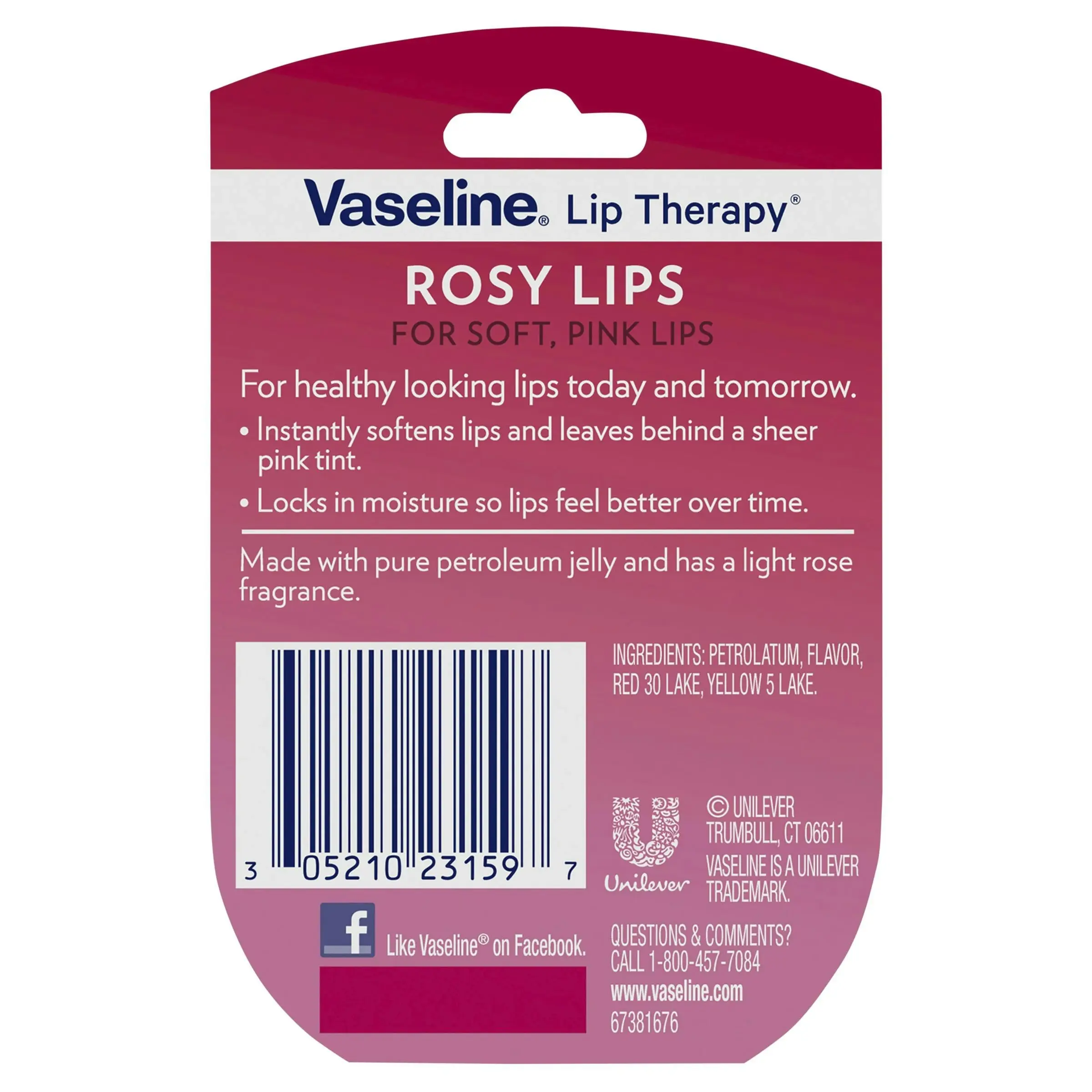 Vaseline Lip Therapy Rosy 7g